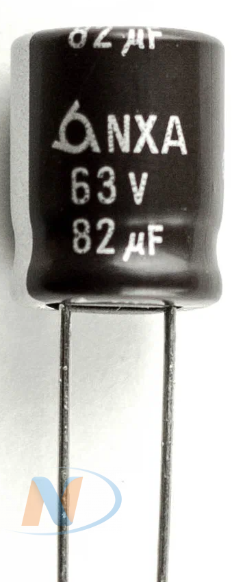 Конденсатор электролитический 82uF 63V (NXA)