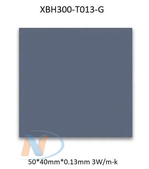 Термопаста XBH300-T013-G 50x40x0.13 3 W/m-k с фазовым переходом