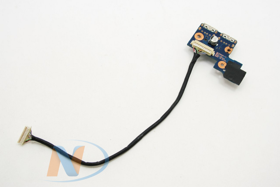 USB плата с кнопкой старта ноутбука Samsung NP305E5A со шлейфом Б/У
