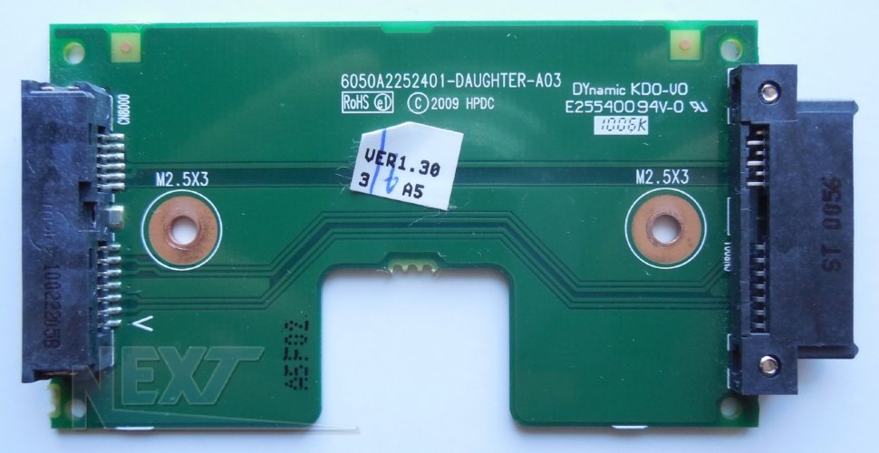 Плата подключения привода DVD для ноутбука HP ProBook 4710s Б/У