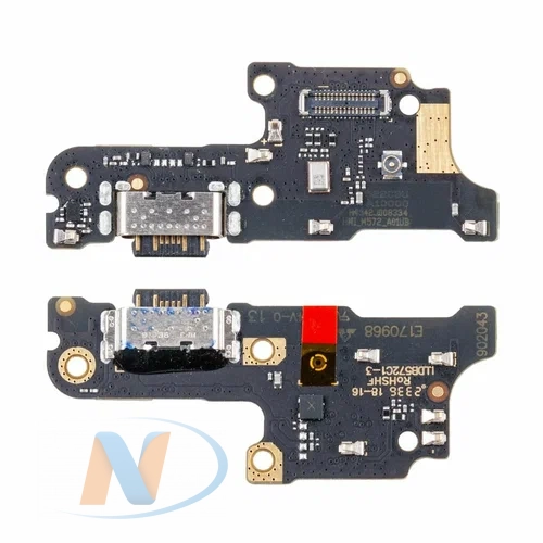 Шлейф Xiaomi Redmi 13C 4G/Poco C65 (23100RN82L/2310FPCA4G) плата системный разъем/микрофон (HQ)