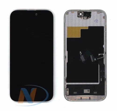 Дисплей iPhone 15 PRO в сборе с тачскрином JK (черный) (HARD OLED )
