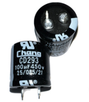 Конденсатор электролитический 100uF 450V (Chang)
