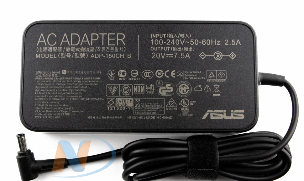 Блок питания для ноутбука Asus 20V7.5A (6.0x3.7) 150W HQ