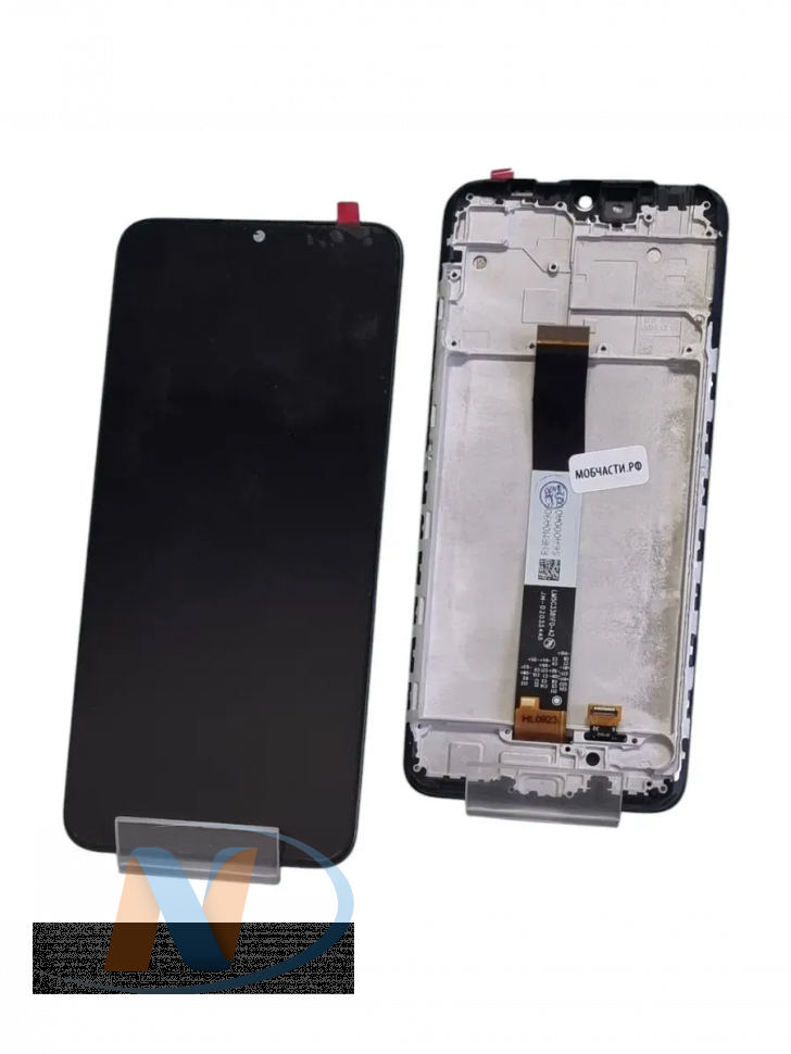 Дисплей Xiaomi Redmi 9A, Redmi 9C, Redmi 10A в сборе с тачскрином (в рамке) (черный) (ORG LCD)