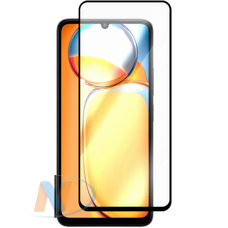 Защитное стекло для Xiaomi Redmi 13C 4G/Poco C65 (черный)