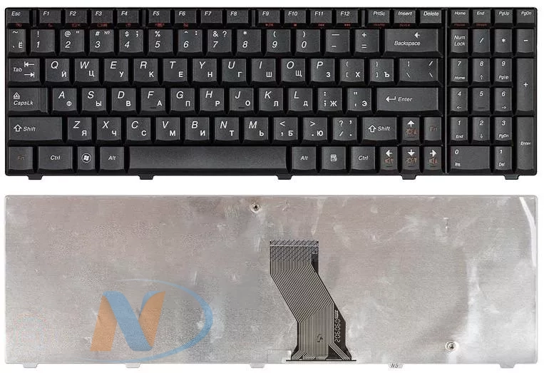 Клавиатура для Lenovo IdeaPad U550 черная P/N: V-109820AK1 V-109820AS1-RU