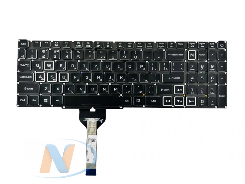 Клавиатура для Acer AN16-41, AN16-42, PHN16-71, AN515-66, AN515-55 с подсветкой