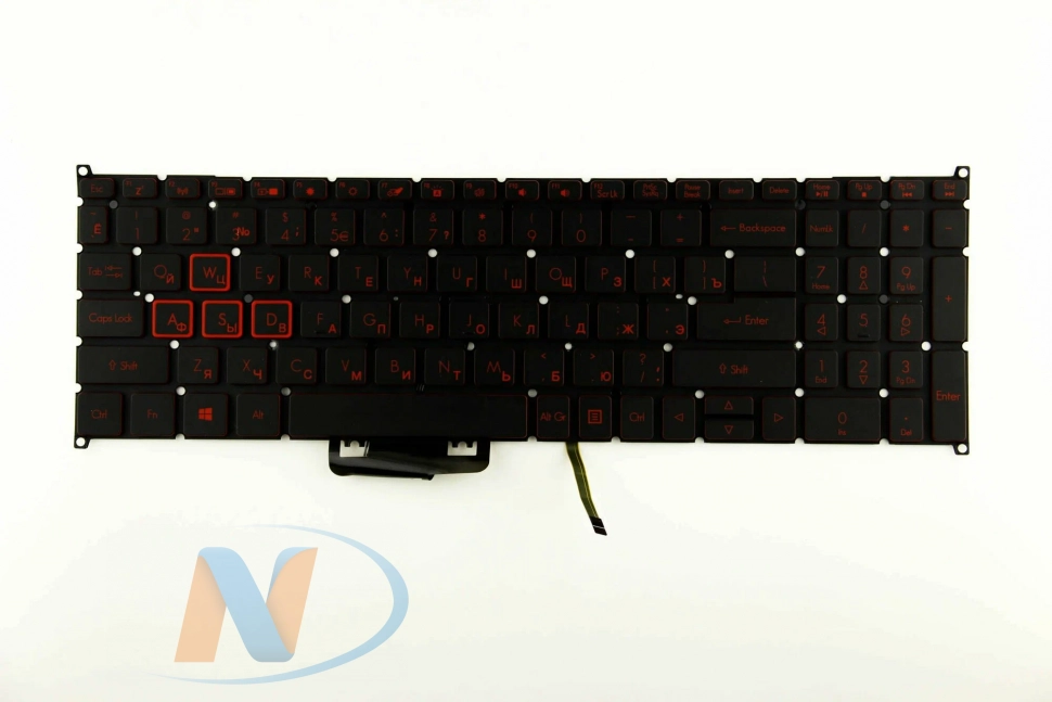 Клавиатура для Acer SP515-51, SP515-51N, SP515-51GN красная с подсветкой p/n: NKI1513088, ACM16P53U4