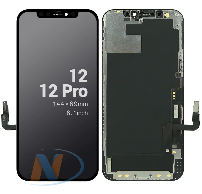 Дисплей для iPhone 12/12 Pro в сборе с тачскрином (черный) (FOG)
