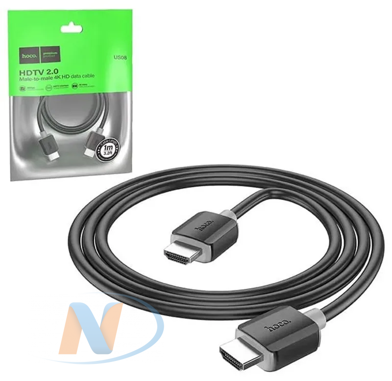 Кабель HDMI - HDMI Hoco US08 (ver 2.0, 3 м) Черный