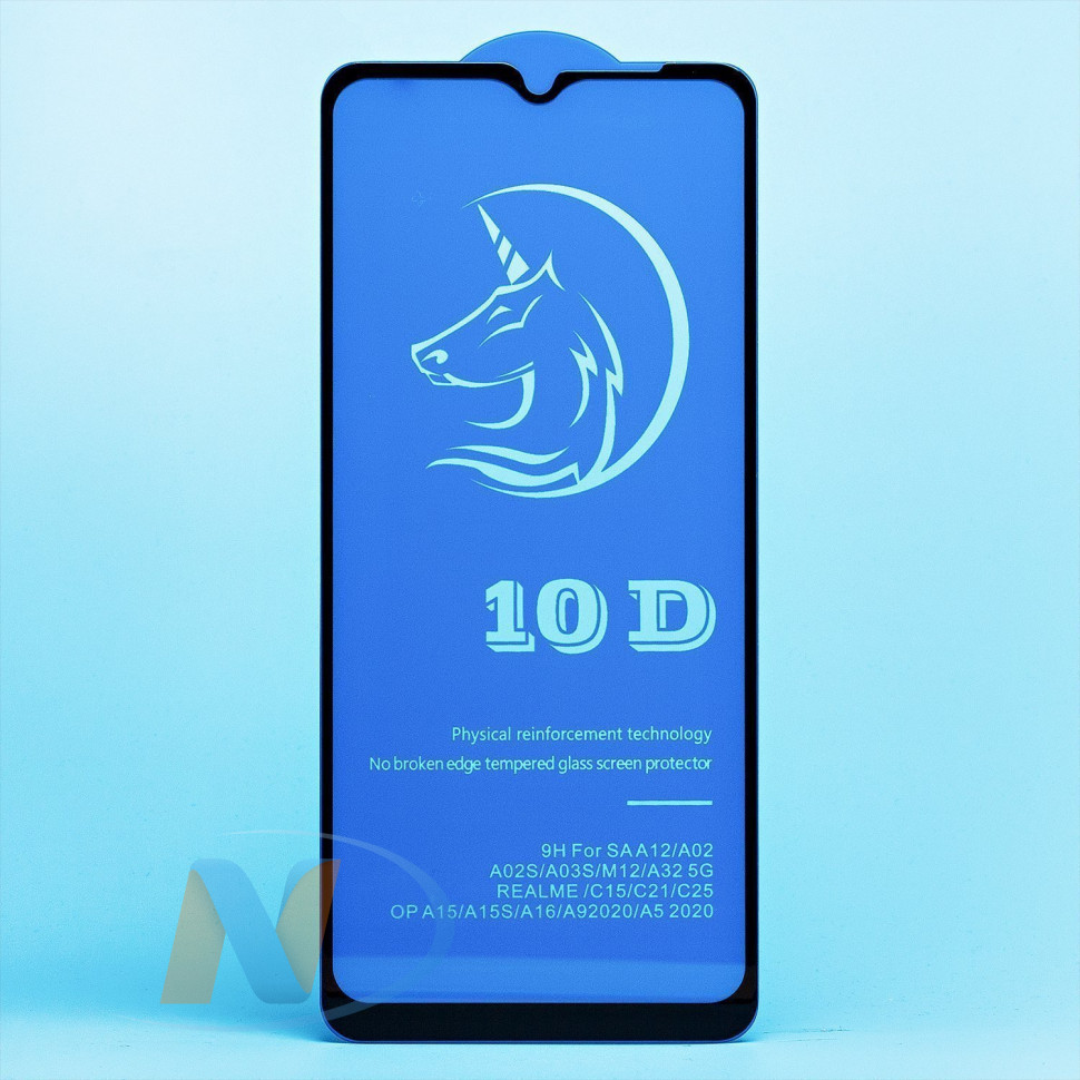 Защитное стекло OPPO realme C25 Global, realme C25s Global полное покрытие (Черный) Activ
